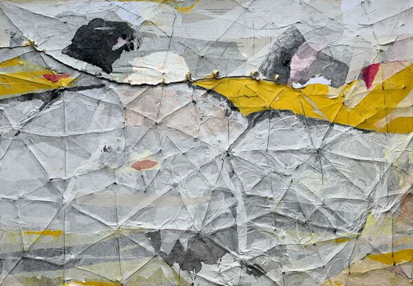 Network 6 / 2023 / Mixmedia auf Leinwand / 50 x 70 cm